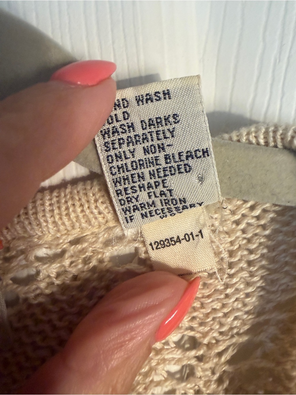 Vintage gap linen and cotton blend cardigan size medium - Picture 7 of 9